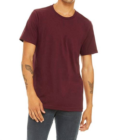Bella Canvas | Tops | New Bella Canvas Tee Shirt In Maroon | Poshmark